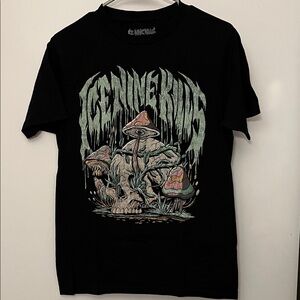 Ice Nine Kills Horror Metal Band Rock Music T-Shirt Skull Mushrooms Black